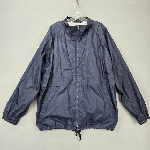 Himalaya Outfitters Blue Navy Jacket Nylon Windbreaker Full Zip Mens Size 2X Big - Picture 2 of 10